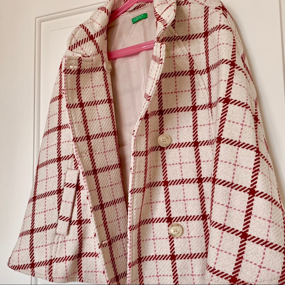 Preloved United Colours of Benetton cape coat, woman's XS